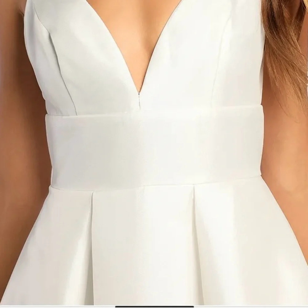 Lulus Ready For Romance Ivory Pockets White Satin Wedding Ballgown Size L # 0312 - Picture 4 of 9